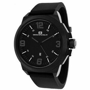 Oceanaut Armada Black Pilot Watch Luminous Hands